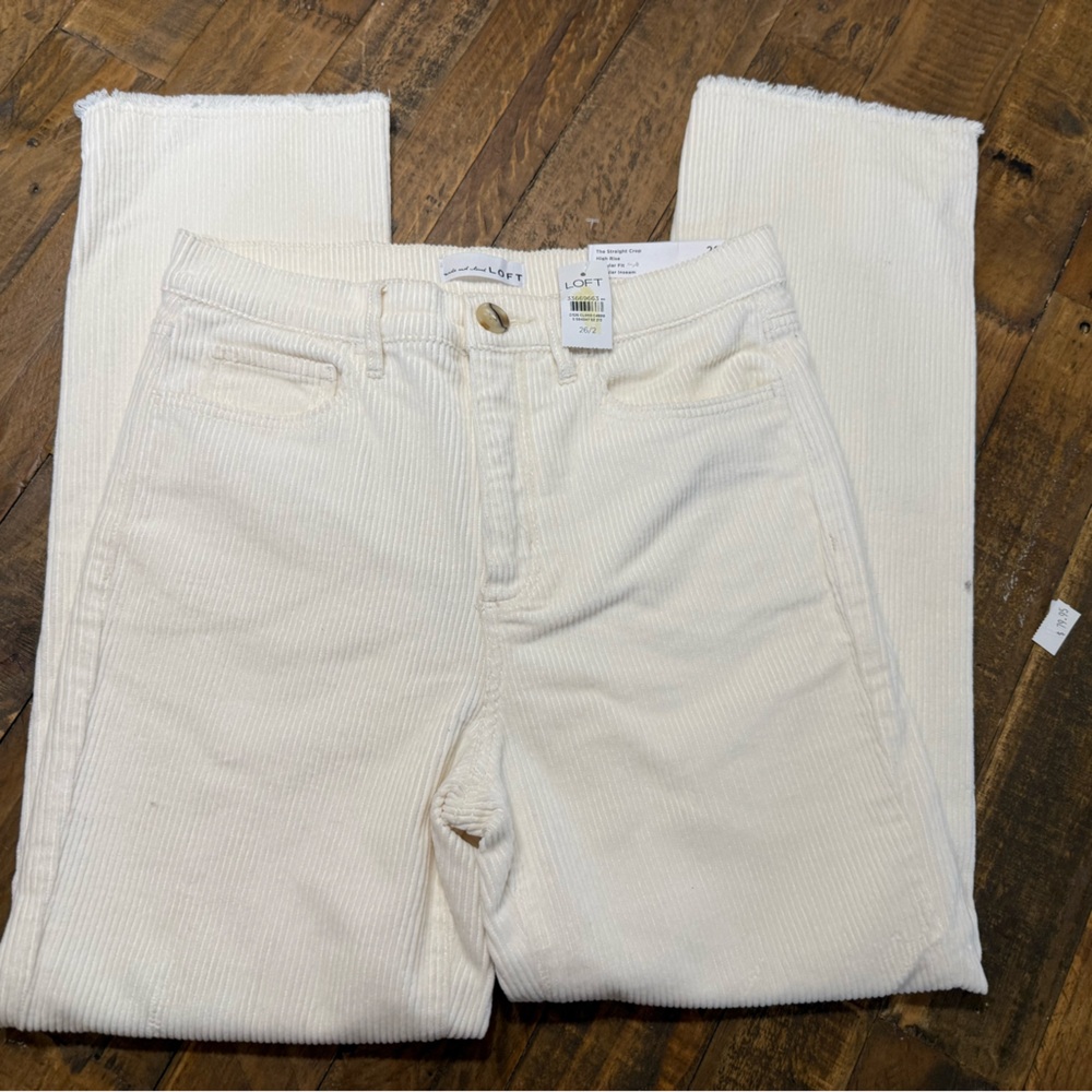 NWT Ann Taylor Loft straight corduroy pants